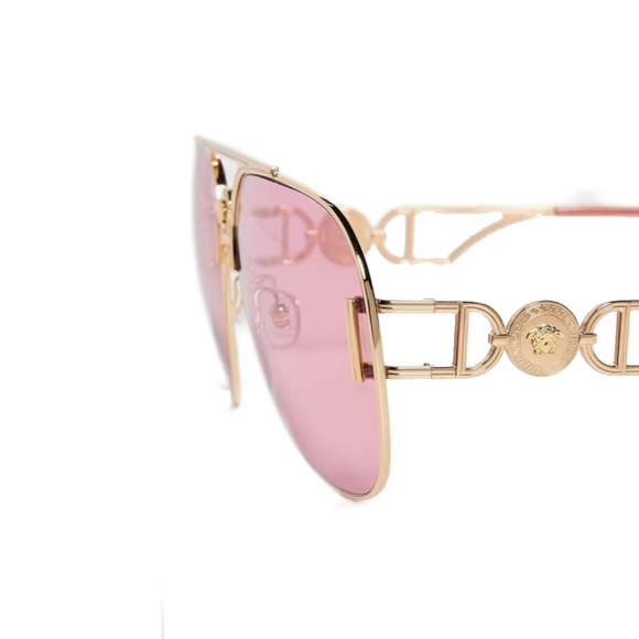 Versace Pink Gold Womens Sunglasses - Picture 2 of 4